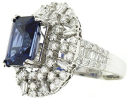 Sapphire & Diamond Cocktail Ring