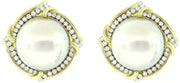 Mabe Pearl & Diamond Earrings