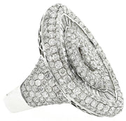 Modern White Gold & Diamond Cocktail Ring