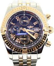 Breitling Chronomat Evolution Chronograph 18k Rose Gold/Steel Mens Watch C13356