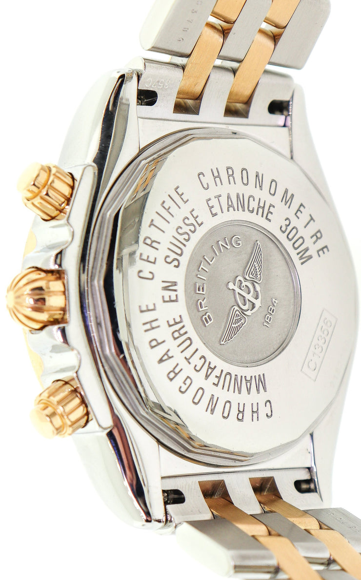Breitling Chronomat Evolution Chronograph 18k Rose Gold/Steel Mens