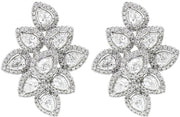Art Deco White Gold & Diamond Earrings