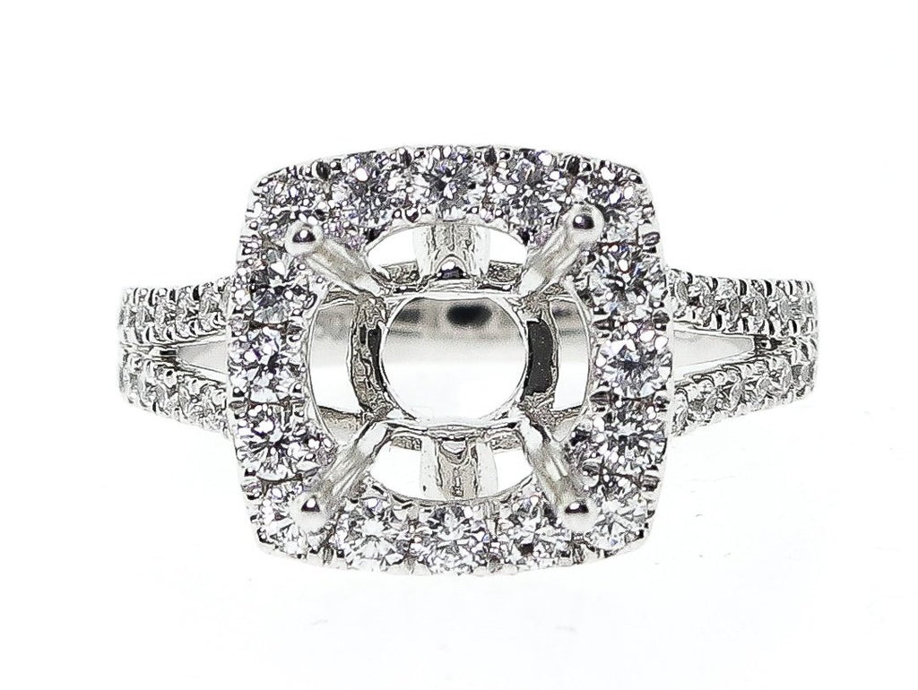1.25 18k Diamond Setting – Mazal Diamonds
