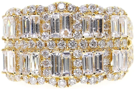 18k Yellow Gold & Diamond Band