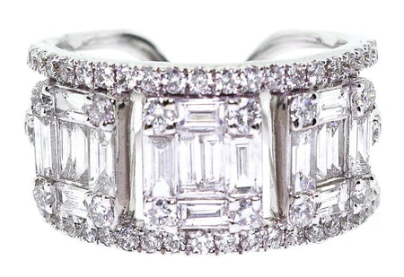 18k 2.10ct White Gold & Diamond Band