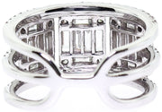 18k 2.10ct White Gold & Diamond Band