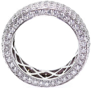 18k White Gold Pave Eternity Band