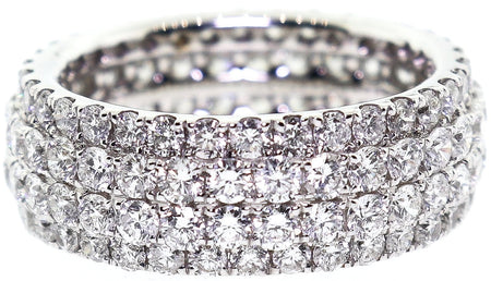 5.00ct 18k Pave Eternity Band