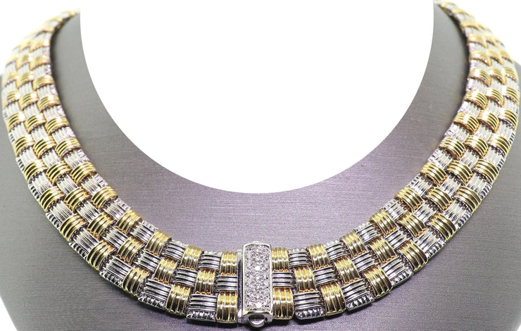 18k Two tone Roberto Coin Necklace