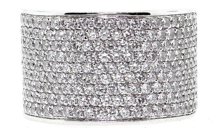 2.25ct 18k White Gold Pave Cocktail Ring