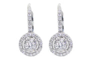 14k 1.60ct White Gold Earrings