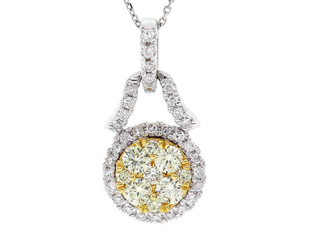 .80ct Two Tone Diamond Pendant