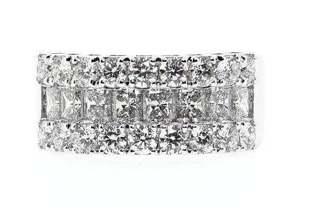 18k 4.00ct White Gold Band