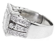 18k White Gold 1.00ct T.W. Illusion Center Cocktail Ring