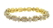 14k Yellow Gold Art Deco style 6.40ct Bracelet