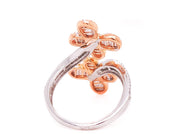 18k 2-tone 1.75ct butterfly ring