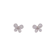 .50ct 18k white gold butterfly studs