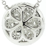 Diamond Disc Pendant Attached To A Diamond By The Yard Chain